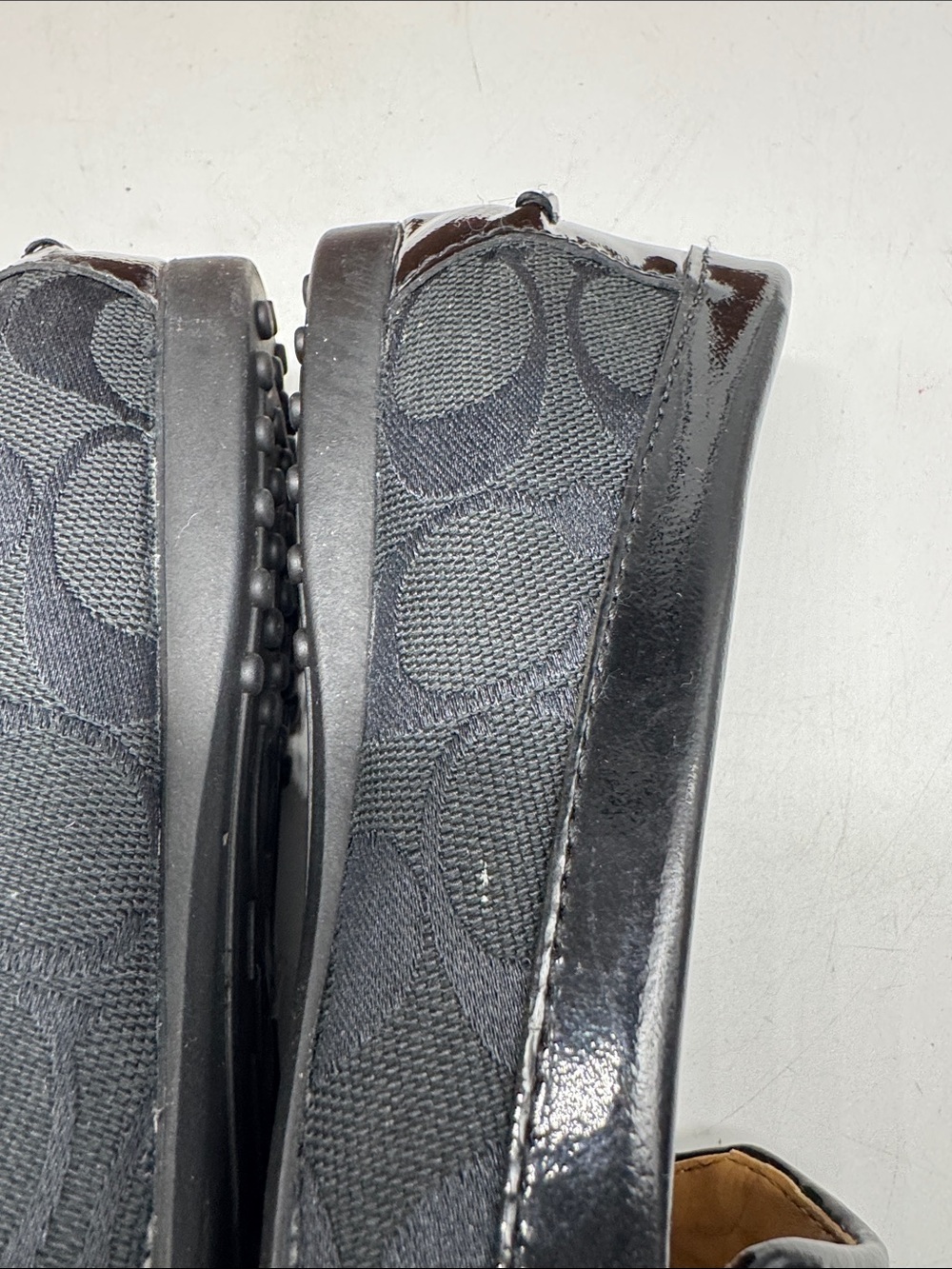Coach Fortunata Black Loafers Size 5.5 - Picture 5 of 9